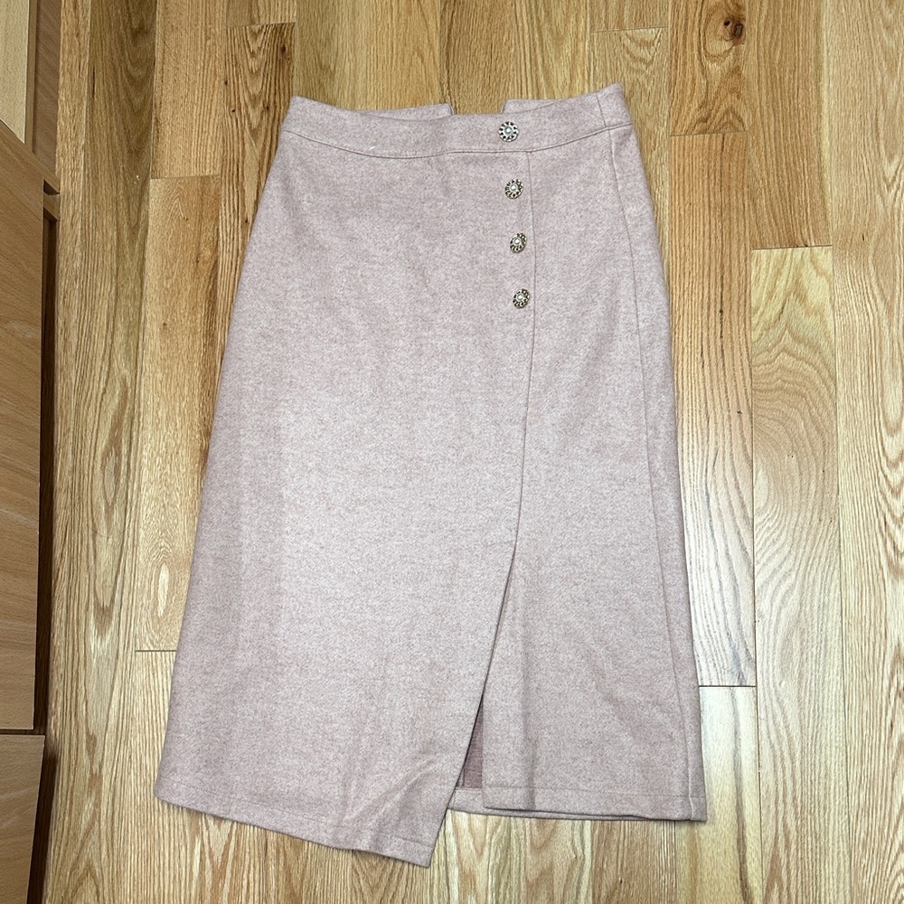 Chic Women's Pencil Skirt in Soft Pink